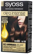 Syoss Oleo Intense Стойкая краска для волос, 4-18 Шоколадный каштановый