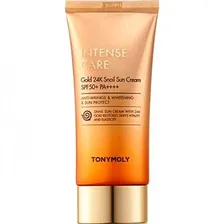 Солнцезащитный крем Tony Moly Intense Care Gold 24K Snail Sun Cream 50 мл